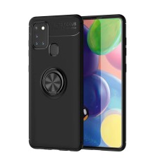 Samsung Galaxy M31 Kılıf Range Yüzüklü Silikon - Siyah
