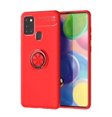 Samsung Galaxy M31 Kılıf Range Yüzüklü Silikon - Kırmızı