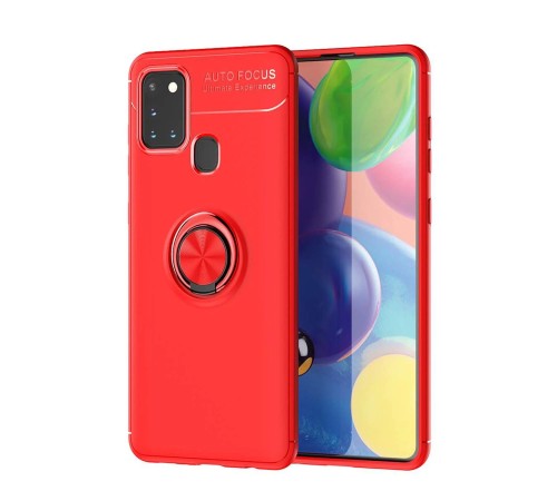 Samsung Galaxy M31 Kılıf Range Yüzüklü Silikon - Kırmızı Samsung Galaxy M31 Kılıf Range Yüzüklü Silikon - Kırmızı