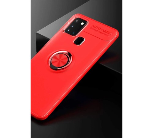 Samsung Galaxy M31 Kılıf Range Yüzüklü Silikon - Kırmızı Samsung Galaxy M31 Kılıf Range Yüzüklü Silikon - Kırmızı