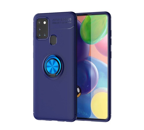 Samsung Galaxy M31 Kılıf Range Yüzüklü Silikon - Mavi Samsung Galaxy M31 Kılıf Range Yüzüklü Silikon - Mavi