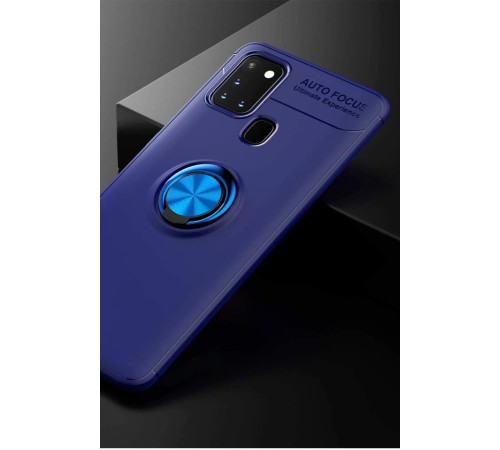 Samsung Galaxy M31 Kılıf Range Yüzüklü Silikon - Mavi Samsung Galaxy M31 Kılıf Range Yüzüklü Silikon - Mavi