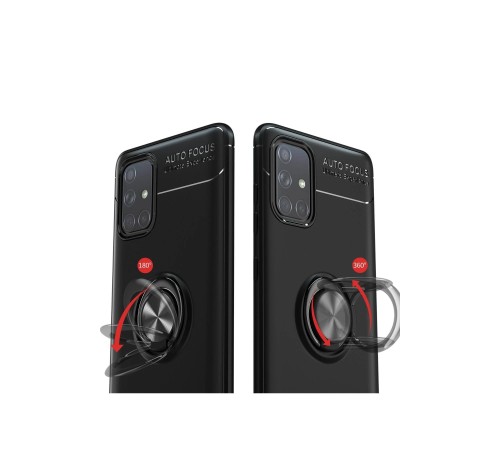 Samsung Galaxy M31S Kılıf Range Yüzüklü Silikon - Siyah Samsung Galaxy M31S Kılıf Range Yüzüklü Silikon - Siyah