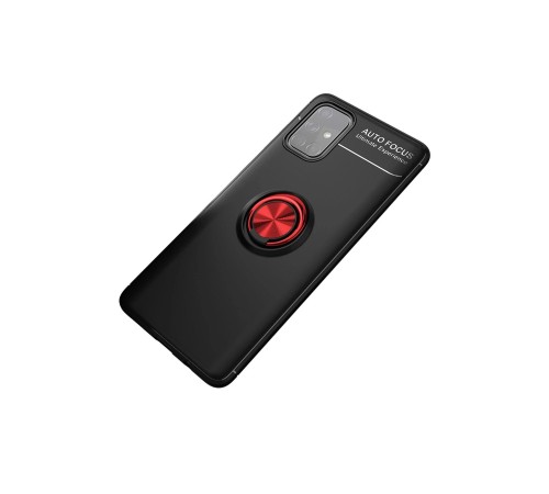 Samsung Galaxy M31S Kılıf Range Yüzüklü Silikon - Siyah-Kırmızı Samsung Galaxy M31S Kılıf Range Yüzüklü Silikon - Siyah-Kırmızı