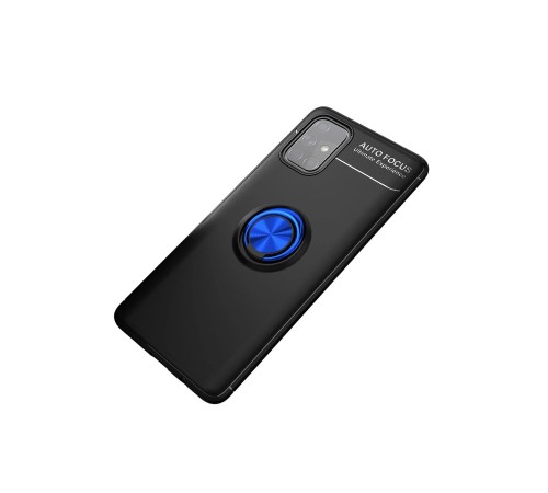 Samsung Galaxy M31S Kılıf Range Yüzüklü Silikon - Siyah-Mavi Samsung Galaxy M31S Kılıf Range Yüzüklü Silikon - Siyah-Mavi