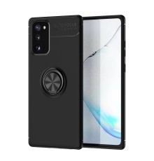 Samsung Galaxy Note 20 Kılıf Range Yüzüklü Silikon - Siyah