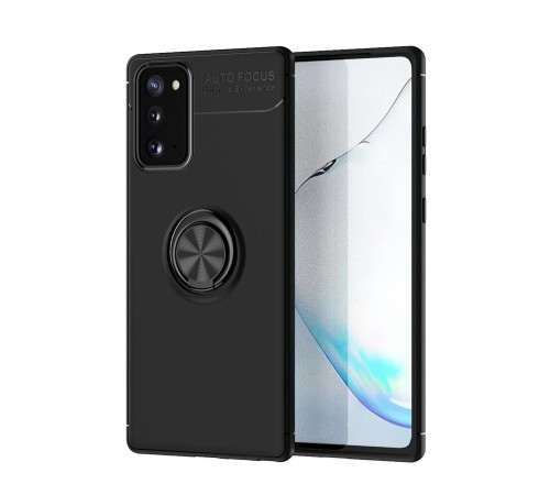 Samsung Galaxy Note 20 Kılıf Range Yüzüklü Silikon - Siyah Samsung Galaxy Note 20 Kılıf Range Yüzüklü Silikon - Siyah
