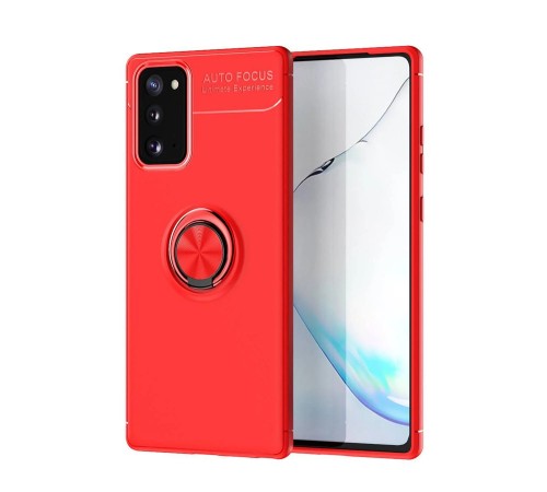 Samsung Galaxy Note 20 Kılıf Range Yüzüklü Silikon - Kırmızı Samsung Galaxy Note 20 Kılıf Range Yüzüklü Silikon - Kırmızı