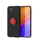 Huawei Y5P Kılıf Range Yüzüklü Silikon - Siyah-Kırmızı