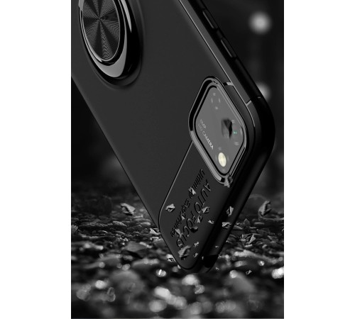 Huawei Y5P Kılıf Range Yüzüklü Silikon - Siyah-Kırmızı Huawei Y5P Kılıf Range Yüzüklü Silikon - Siyah-Kırmızı