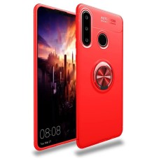 Huawei Y6P Kılıf Range Yüzüklü Silikon - Kırmızı