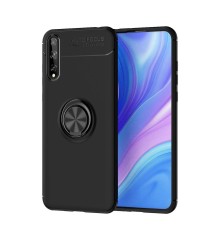 Huawei P Smart S Kılıf Range Yüzüklü Silikon - Siyah