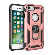 iPhone 7 Kılıf Sofya Yüzüklü Silikon Kapak - Rose