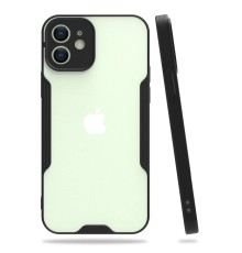 iPhone 12 Kılıf Platin Silikon - Siyah