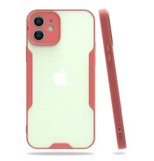 iPhone 12 Kılıf Platin Silikon - Pembe