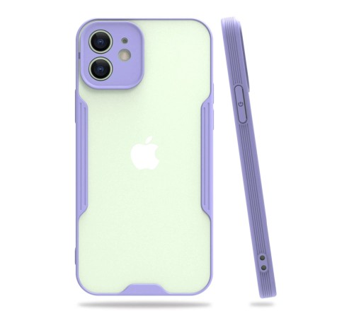 iPhone 12 Kılıf Platin Silikon - Lila iPhone 12 Kılıf Platin Silikon - Lila