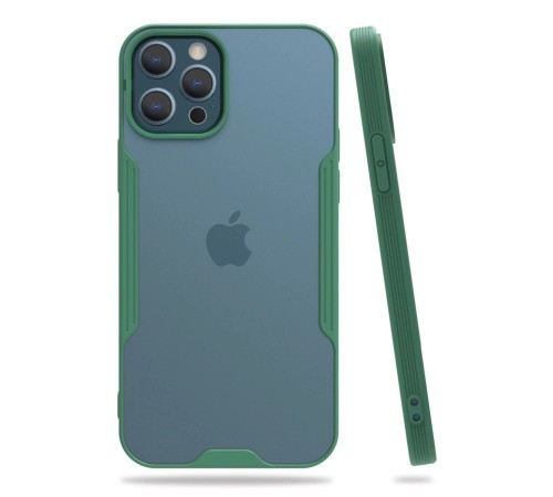iPhone 12 Pro Max Kılıf Platin Silikon - Yeşil iPhone 12 Pro Max Kılıf Platin Silikon - Yeşil