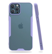 iPhone 12 Pro Max Kılıf Platin Silikon - Lila