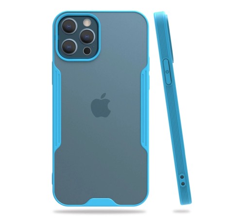 iPhone 12 Pro Max Kılıf Platin Silikon - Mavi iPhone 12 Pro Max Kılıf Platin Silikon - Mavi