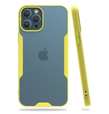 iPhone 12 Pro Max Kılıf Platin Silikon - Sarı