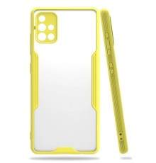 Samsung Galaxy A71 Kılıf Platin Silikon - Sarı
