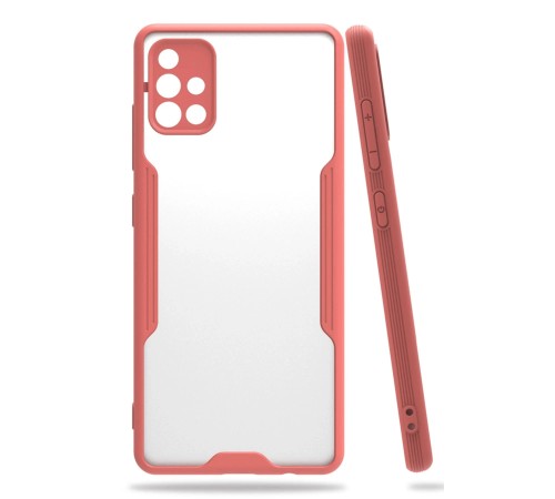 Samsung Galaxy A71 Kılıf Platin Silikon - Pembe Samsung Galaxy A71 Kılıf Platin Silikon - Pembe