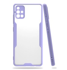 Samsung Galaxy A71 Kılıf Platin Silikon - Lila