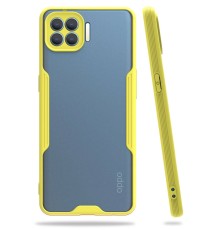 Oppo Reno 4 Lite Kılıf Platin Silikon - Sarı