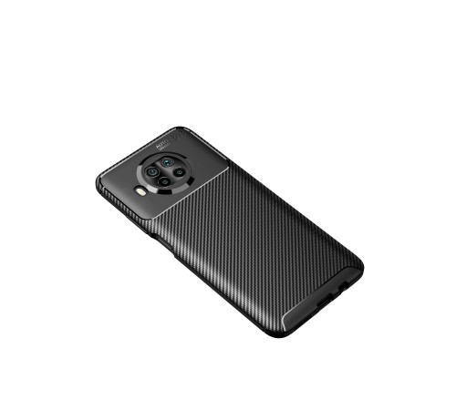 Xiaomi Mi 10T Lite Kılıf Auto Focus Karbon Kapak - Siyah