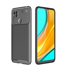 Xiaomi Redmi 9C Kılıf Auto Focus Karbon Kapak - Siyah