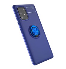 Samsung Galaxy A91 / S10 Lite Kılıf Range Yüzüklü Silikon - Mavi