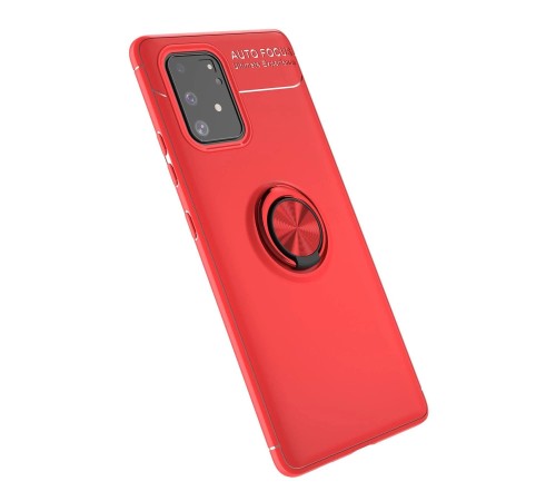 Samsung Galaxy A91 / S10 Lite Kılıf Range Yüzüklü Silikon - Kırmızı Samsung Galaxy A91 / S10 Lite Kılıf Range Yüzüklü Silikon - Kırmızı
