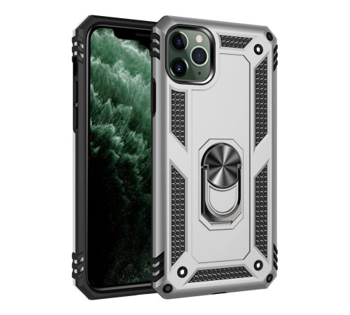 iPhone 11 Pro Kılıf Sofya Yüzüklü Silikon Kapak - Gümüş iPhone 11 Pro Kılıf Sofya Yüzüklü Silikon Kapak - Gümüş