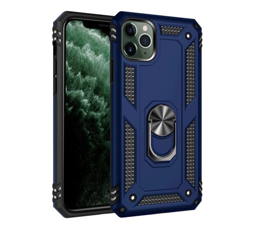 iPhone 11 Pro Kılıf Sofya Yüzüklü Silikon Kapak - Lacivert iPhone 11 Pro Kılıf Sofya Yüzüklü Silikon Kapak - Lacivert