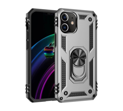iPhone 12 Mini Kılıf Sofya Yüzüklü Silikon Kapak - Gümüş iPhone 12 Mini Kılıf Sofya Yüzüklü Silikon Kapak - Gümüş