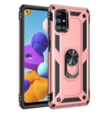 Samsung Galaxy M31S Kılıf Sofya Yüzüklü Silikon Kapak - Rose