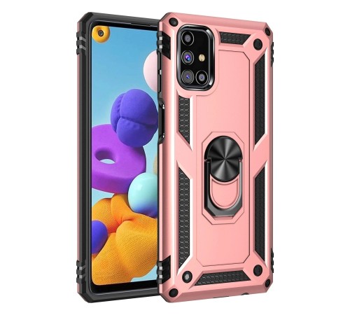 Samsung Galaxy M31S Kılıf Sofya Yüzüklü Silikon Kapak - Rose Samsung Galaxy M31S Kılıf Sofya Yüzüklü Silikon Kapak - Rose