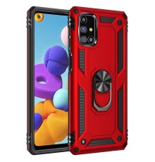 Samsung Galaxy M31S Kılıf Sofya Yüzüklü Silikon Kapak - Kırmızı