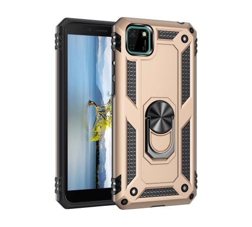 Huawei Y5P Kılıf Sofya Yüzüklü Silikon Kapak - Gold Huawei Y5P Kılıf Sofya Yüzüklü Silikon Kapak - Gold