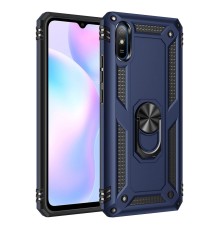 Xiaomi Redmi 9A Kılıf Sofya Yüzüklü Silikon Kapak - Lacivert