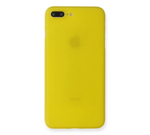 iPhone 7 Plus Kılıf PP Ultra İnce Kapak - Sarı iPhone 7 Plus Kılıf PP Ultra İnce Kapak - Sarı