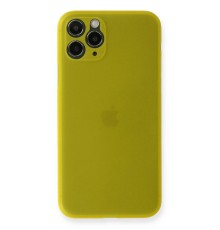iPhone 11 Pro Kılıf PP Ultra İnce Kapak - Sarı