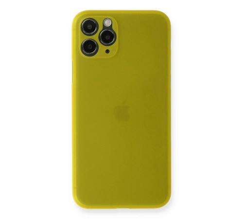 iPhone 11 Pro Kılıf PP Ultra İnce Kapak - Sarı iPhone 11 Pro Kılıf PP Ultra İnce Kapak - Sarı