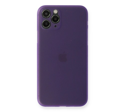iPhone 11 Pro Kılıf PP Ultra İnce Kapak - Mor iPhone 11 Pro Kılıf PP Ultra İnce Kapak - Mor