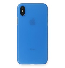 iPhone X Kılıf PP Ultra İnce Kapak - Mavi