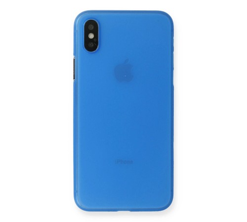 iPhone X Kılıf PP Ultra İnce Kapak - Mavi iPhone X Kılıf PP Ultra İnce Kapak - Mavi