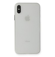 iPhone XS Max Kılıf PP Ultra İnce Kapak - Beyaz