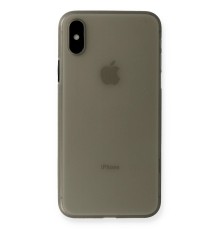 iPhone XS Max Kılıf PP Ultra İnce Kapak - Gri
