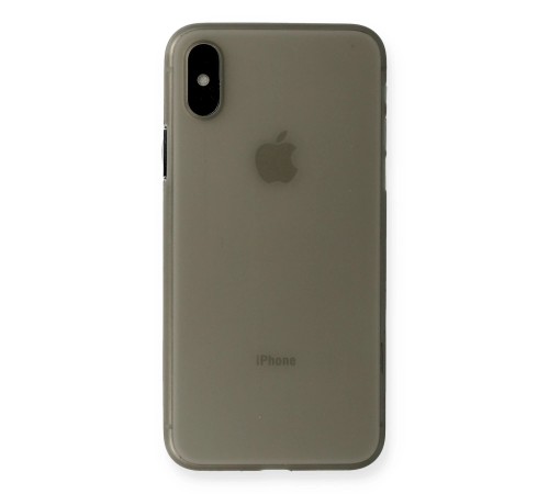 iPhone XS Max Kılıf PP Ultra İnce Kapak - Gri iPhone XS Max Kılıf PP Ultra İnce Kapak - Gri