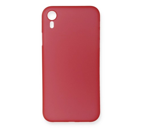 iPhone XR Kılıf PP Ultra İnce Kapak - Kırmızı iPhone XR Kılıf PP Ultra İnce Kapak - Kırmızı